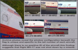 Beviser disse bildene at Flight MH17 og Flight MH370 er ett og samme